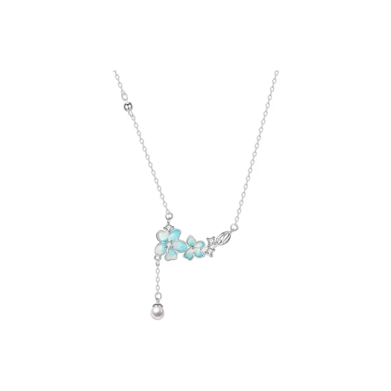Heart Grass S925 Silver Necklaces Women's-4