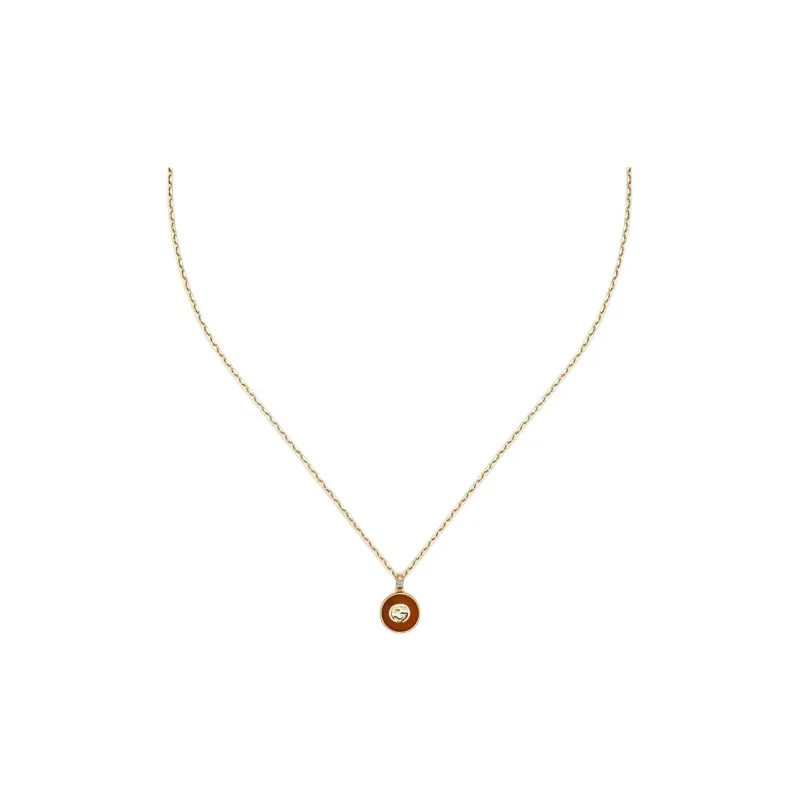 GUCCI Diamond Necklaces Unisex Yellow-1