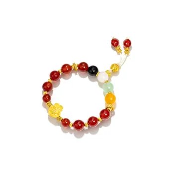 Jodie&Kevin The God Of Wealth Ancestral Court Joint Name Agate Bracelets Unisex