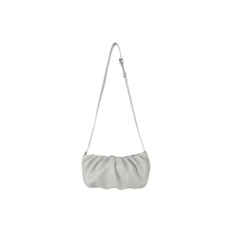 ALICE MARTHA Artificial Leather Crossbody Bag Shoulder Bag Women's Light Gray-1