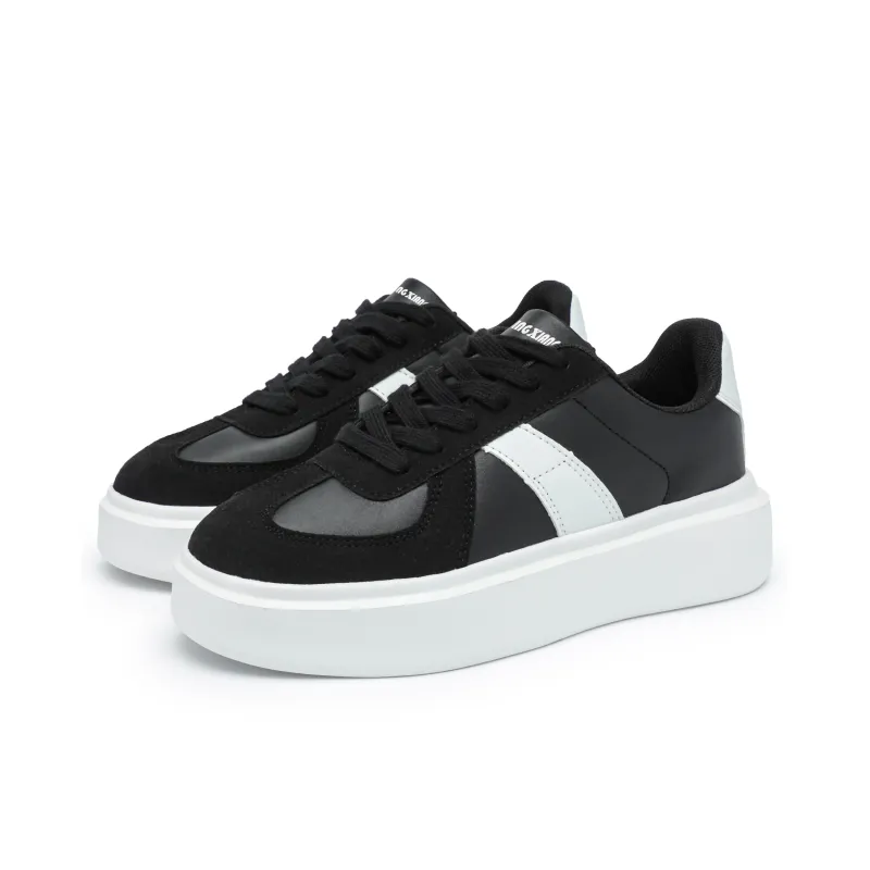 Singing Wear-Resistant Lightweight Height Increasing Low-Top Skateboard Shoes Unisex-10