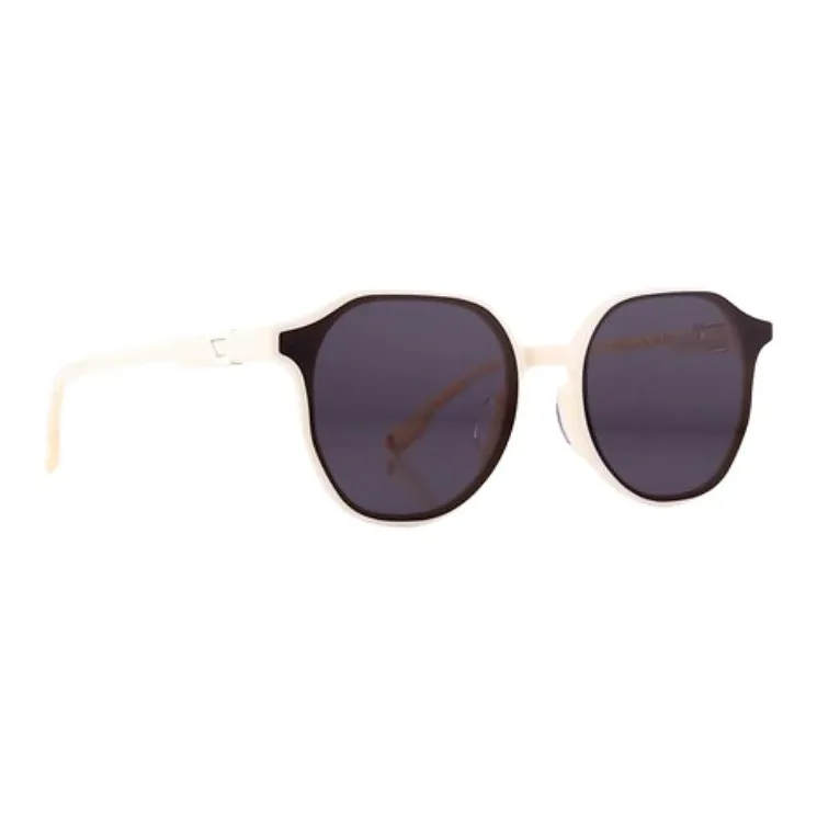 LAPIZ SENSIBLE. Acetate Oval Sunglasses Unisex White-1