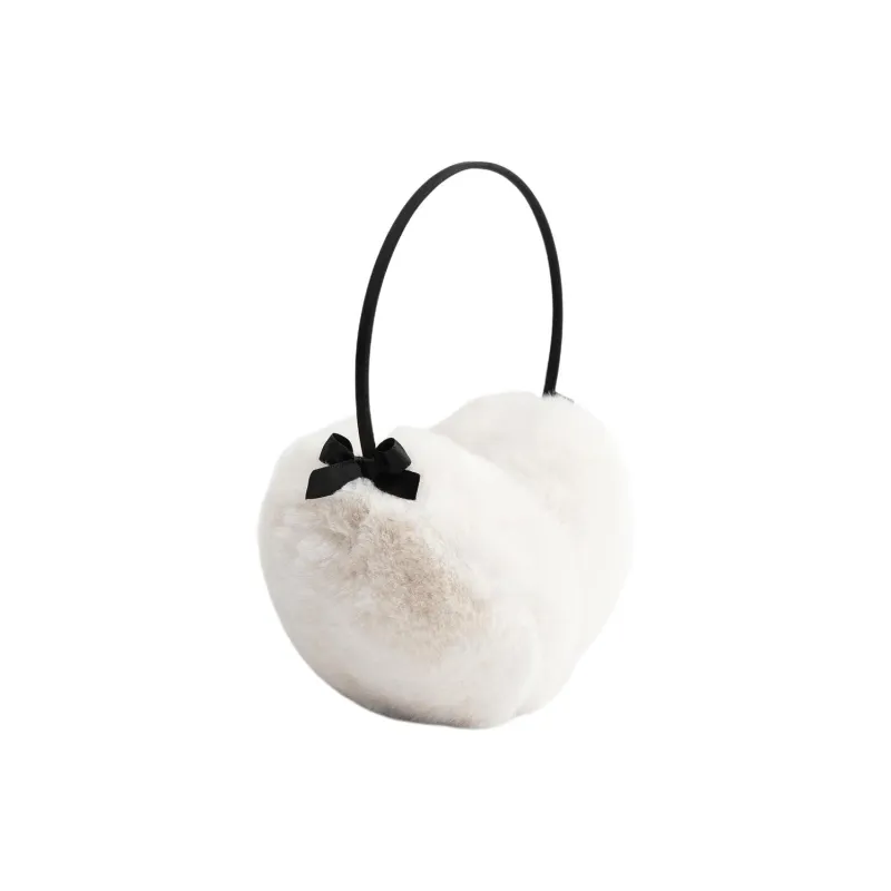 ZARA Polyester Earmuffs Women's Beige-2