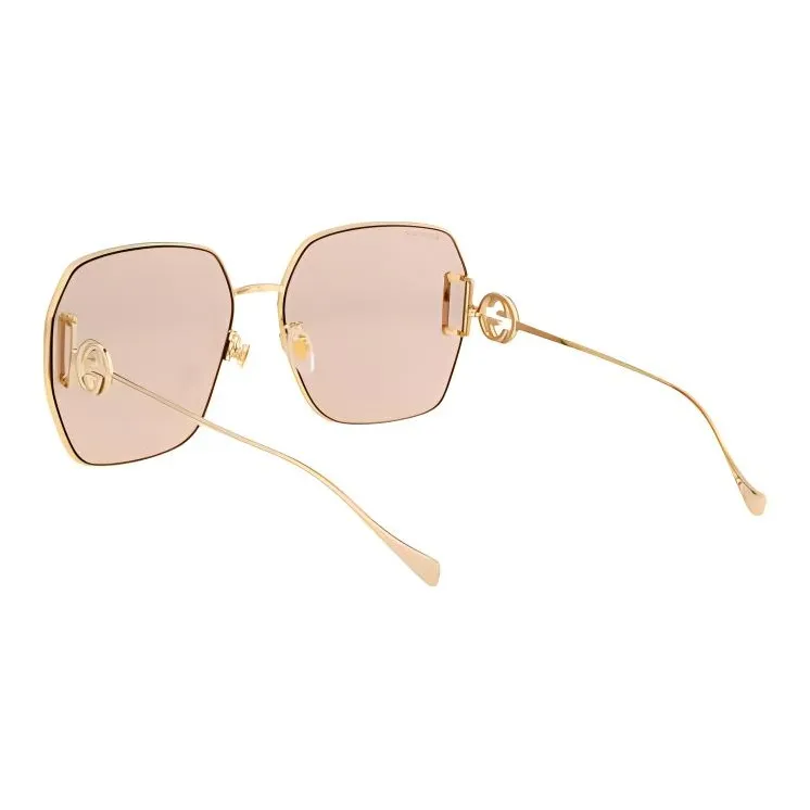 GUCCI Sunglasses Women's Gold-3