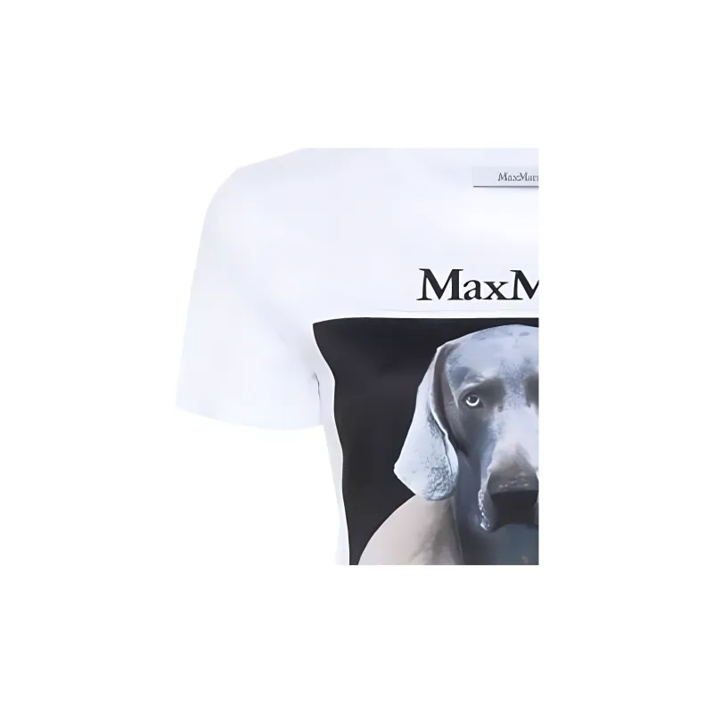 MaxMara Cipria Dog print T shirt-5