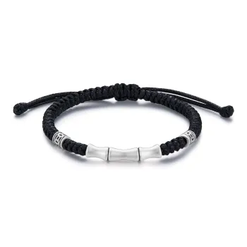 ZSY Sterling Silver Bracelets Men's Good Luck Box