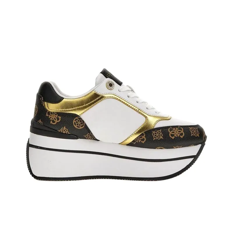 GUESS Camrio Low Top Skateboard Shoes Women's Gold-1