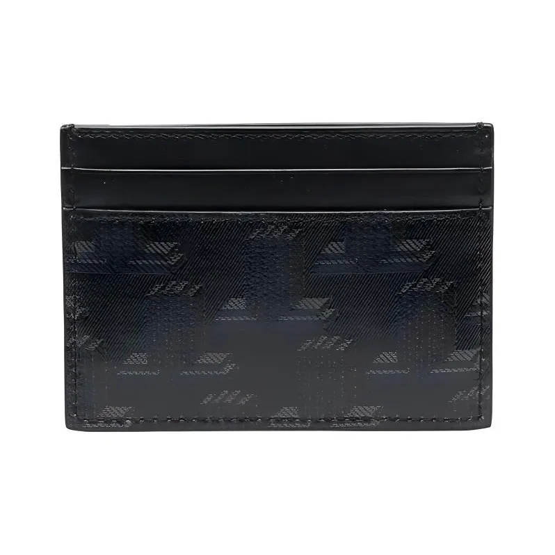 Lanvin Cow Leather Card Holder Men's Midnight Blue-0