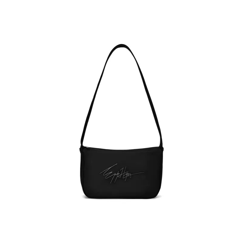 EPIPHQNY PU Skin Touch Fabric Shoulder Bag Regular Unisex Black-1
