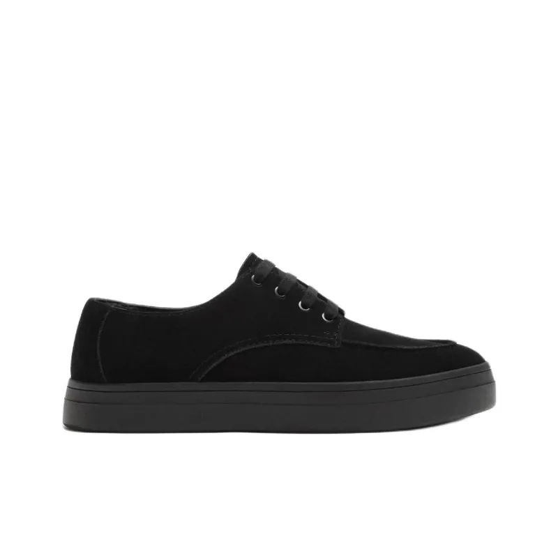 ZARA Slip Resistant Low Top Skateboard Shoes Men's Black-1
