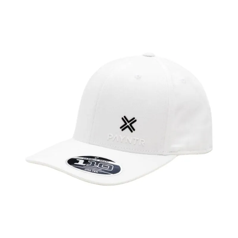 PAYNTR Cotton Elastane Fiber Baseball Caps Unisex White-0