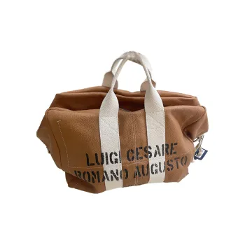 LARDINI Cow Leather Handbag Regular Men's Mocha
