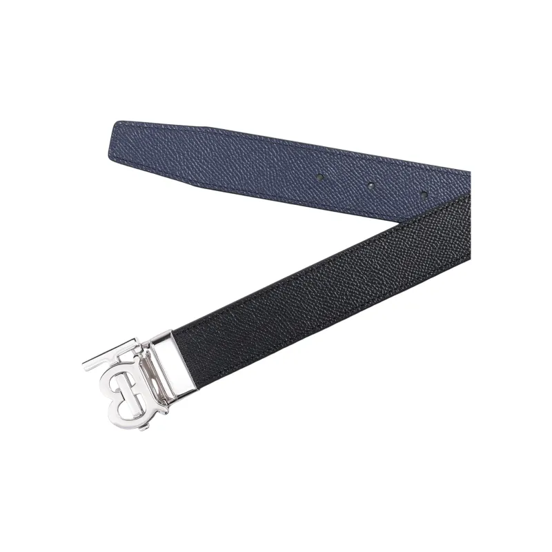 Burberry Leather Leather Belts Men's Width  3cm-3
