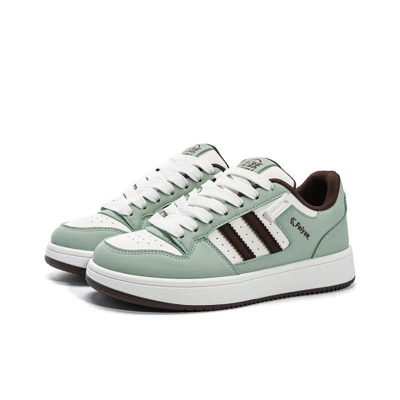 Feiyue Skateboard Shoes Women's Low Top Green/White/Black/Pink-19