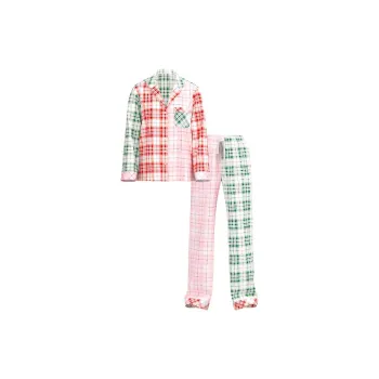 Victoria's Secret Flannel Long Pajama Set / Print Pajama Set Women's Multicolor