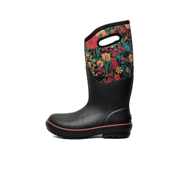 BOGS Rain Boots Women's Black/Red/Orange