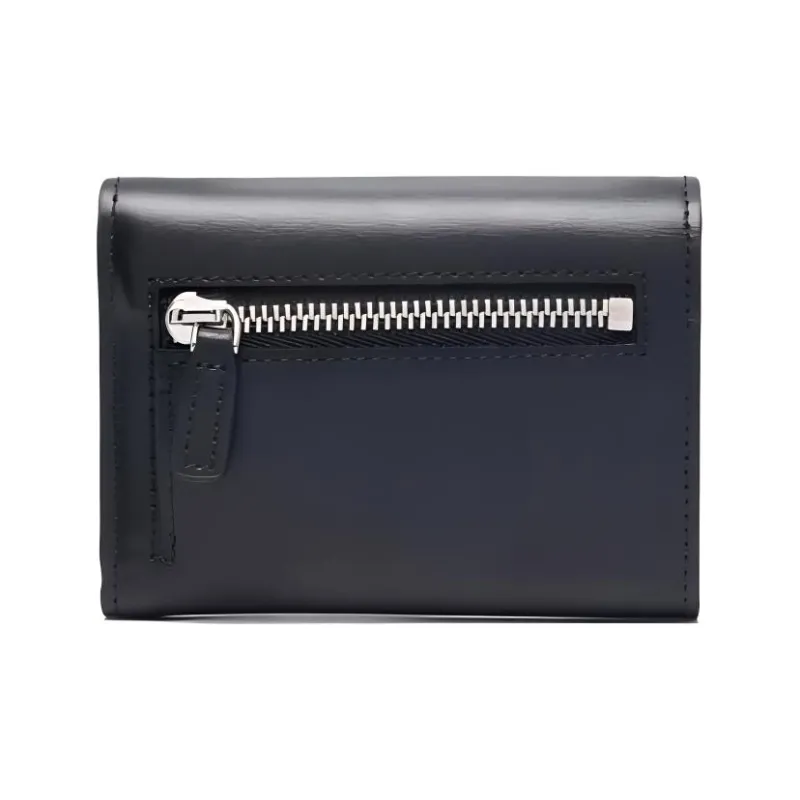 MCM Patricia Visetos Cow Leather Wallet Mini Women's Black-1