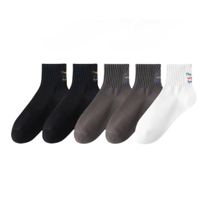 Lan Miao Mid Calf Socks Men's 5 Pack-1