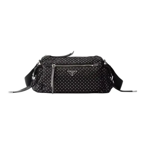 prada galleria Re Nylon Recycled Nylon Shoulder Bag Crossbody Bag Regular Women's Black