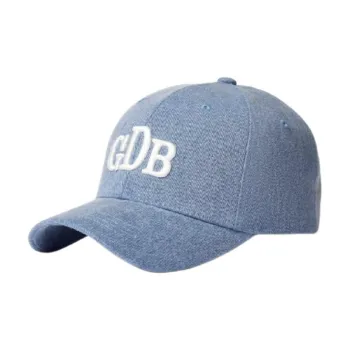 GRAIN DE BEAUTE Cotton Baseball Caps Unisex Blue