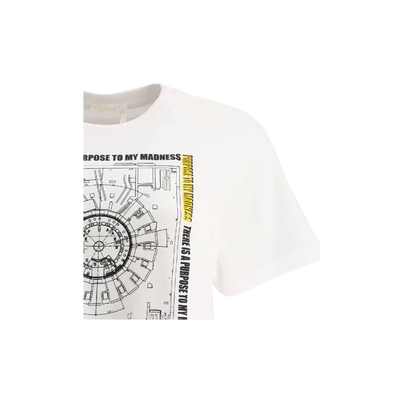 Chloé T Shirts Women's White-3