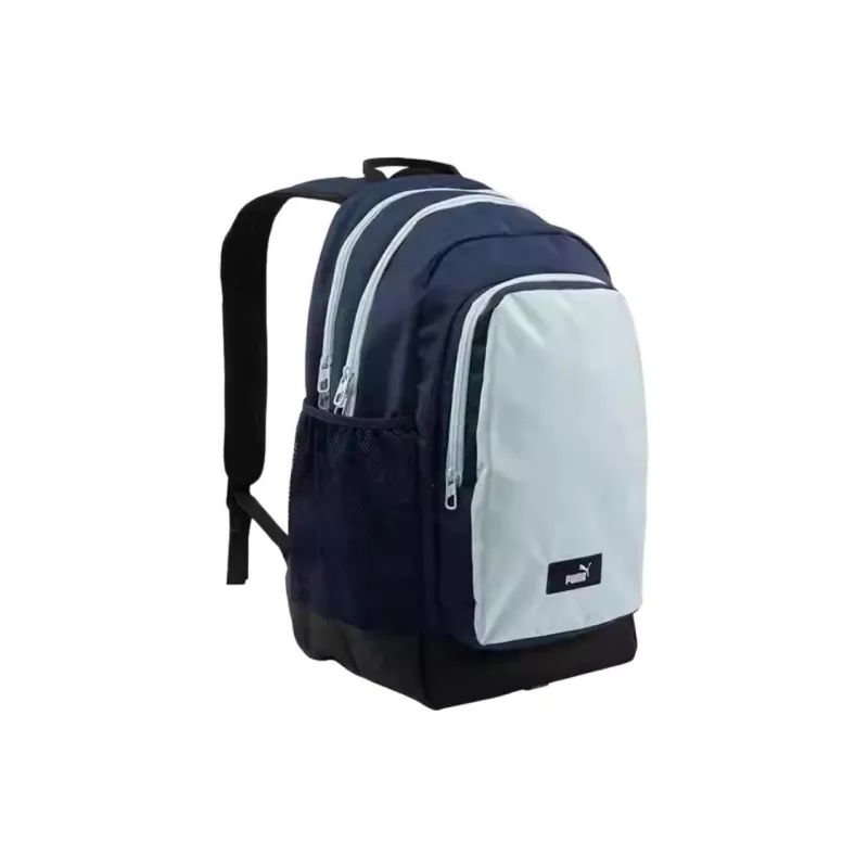 PUMA Polyester Backpack Medium Size Unisex Navy Blue & Sky Blue-1