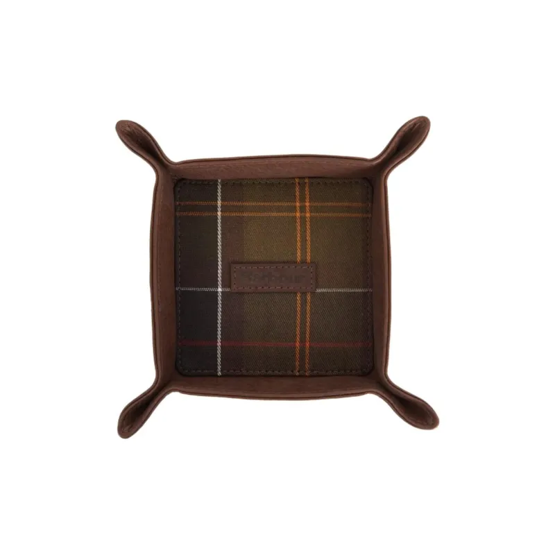 BARBOUR Leather Card Holder Combo Set Men's Brown-2