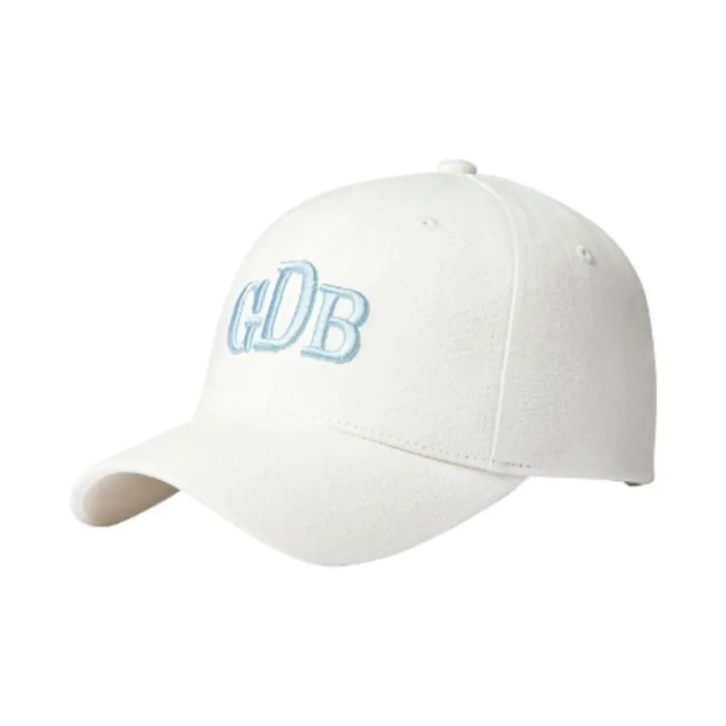 GRAIN DE BEAUTE Cotton Fabric Baseball Caps Unisex White-0