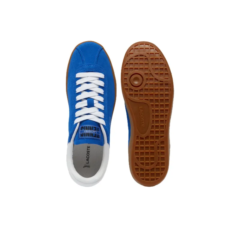 LACOSTE BASESHOT Low Top Skateboard Shoes Women's Blue-4