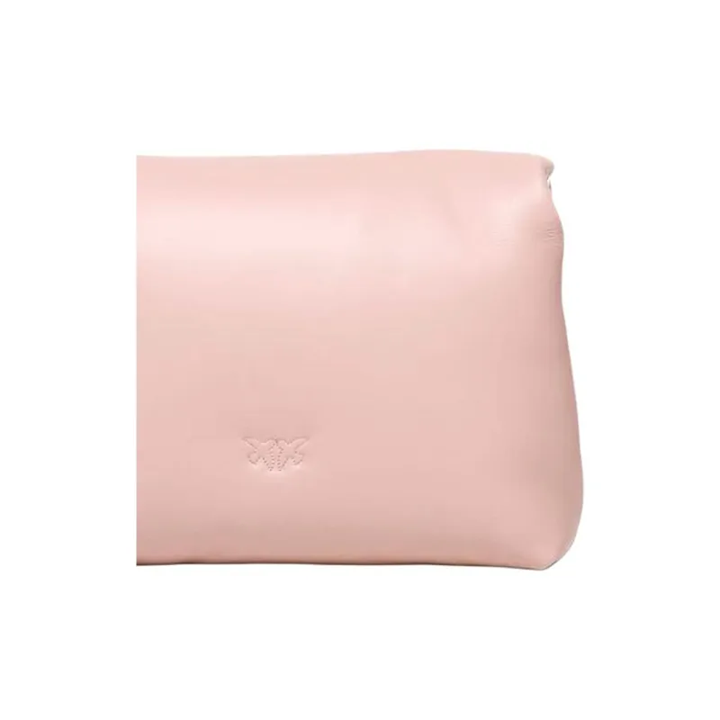 PINKO Leather Crossbody Bag, Shoulder Bag Women's Pink-4
