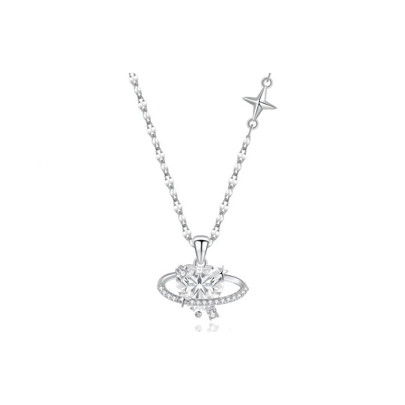 ZEGL Synthetic Cubic Zirconia Necklaces Women's-0