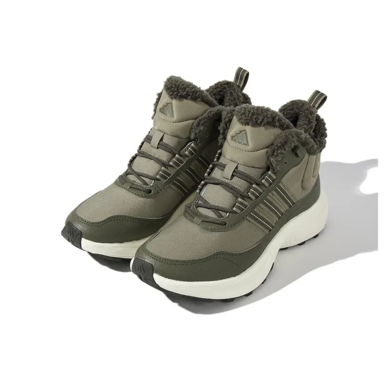 Adidas ROAM WANDER Durable Warm Grip High Top Trekking Shoes Men's Green Brown-2