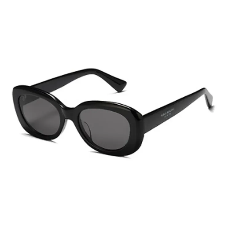 PUBLIC BEACON Acetate Irregular Shape Sunglasses Women's Black-0