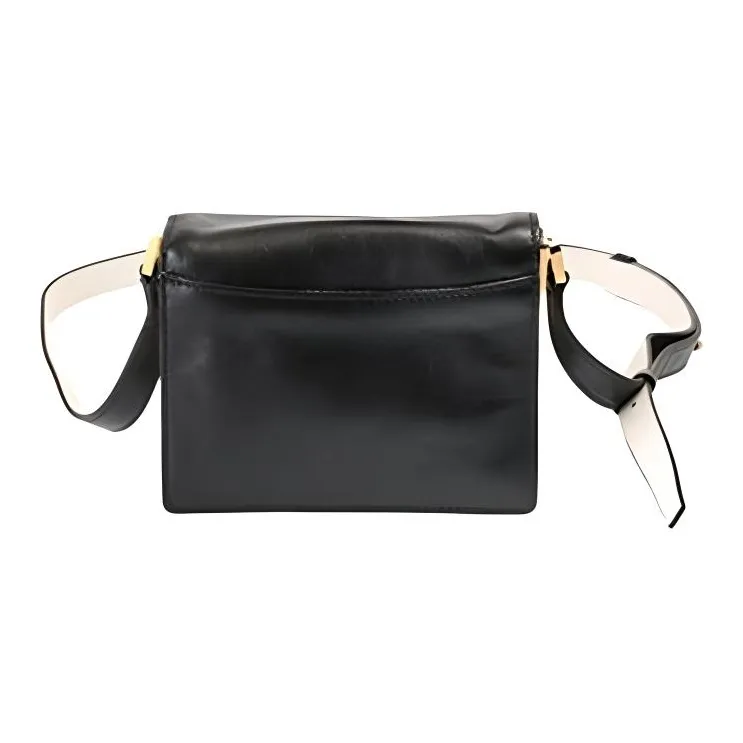 MARNI Trunk Calfskin Crossbody Bag Shoulder Bag Women's Black-5