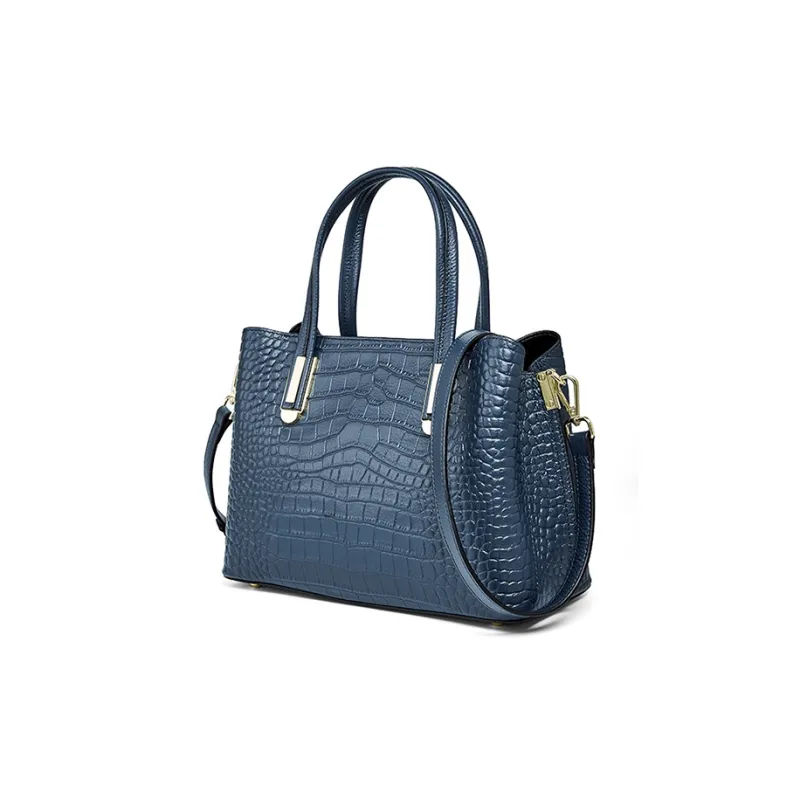 Carnival Keep Top Grain Cow Leather Handbags Crossbody Bags Medium Size Women's Black/Burgundy/Blue-9