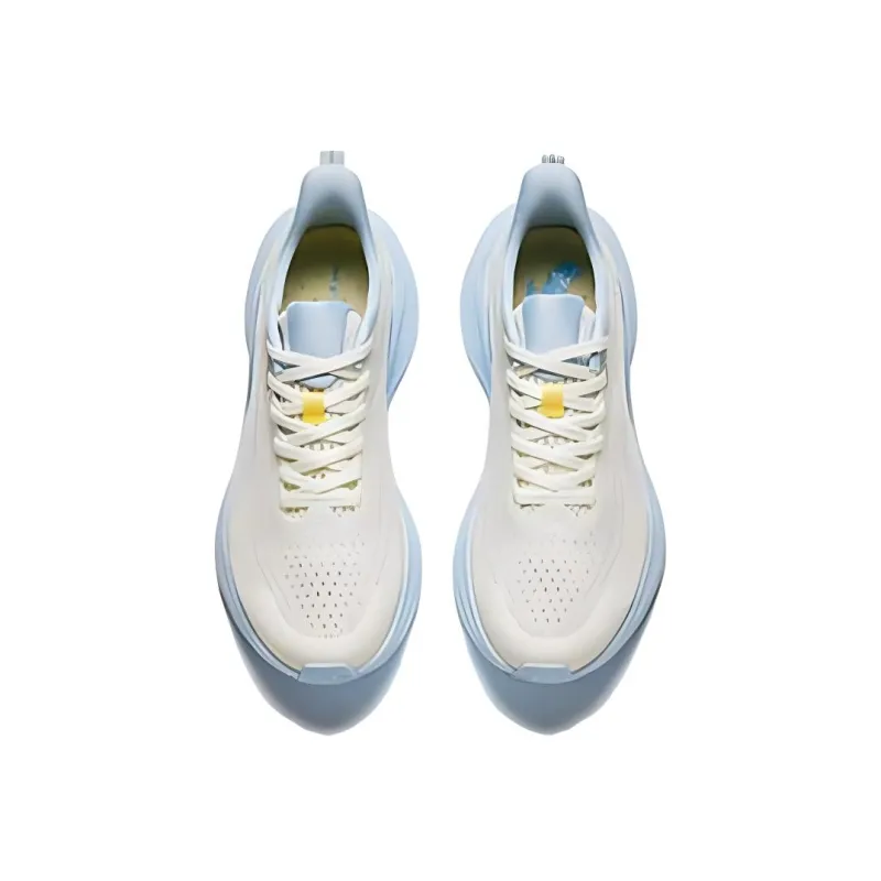 Anta Cushioning Breathable Lightweight Low Top Casual Running Shoes Women's White Blue-2