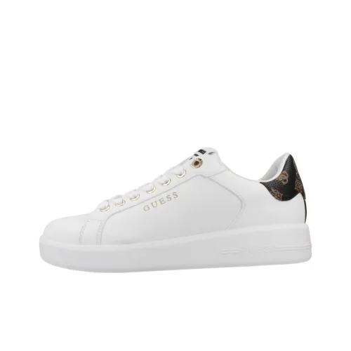 GUESS Roki Low-Top Skateboard Shoes Women's Pure White