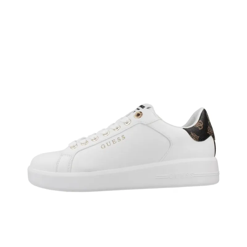 GUESS Roki Low-Top Skateboard Shoes Women's Pure White-0