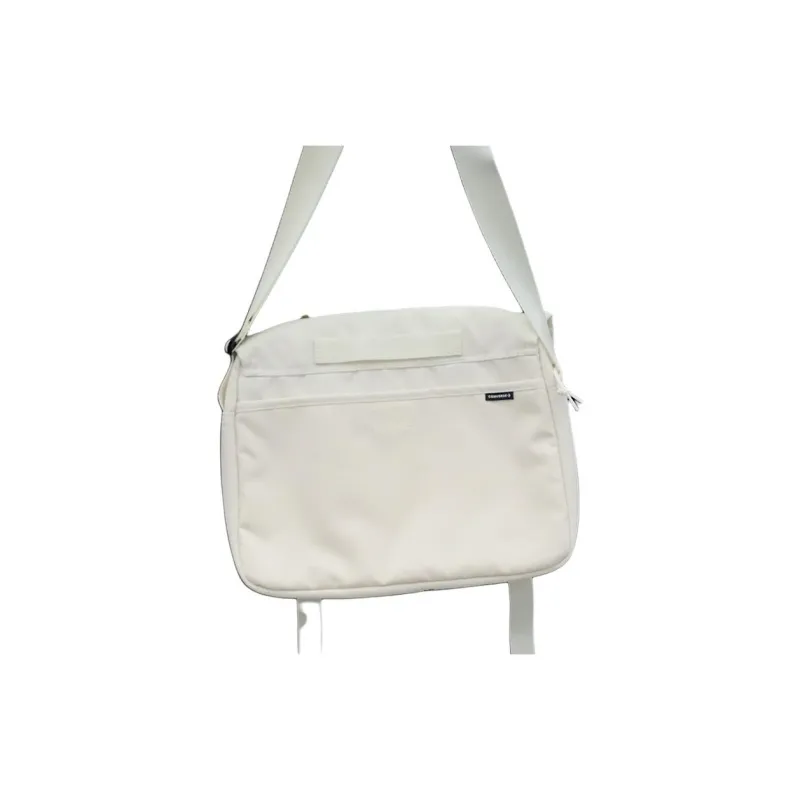 Converse Polyester Messenger Bag, Shoulder Bag, Crossbody Bag Regular Unisex White-4