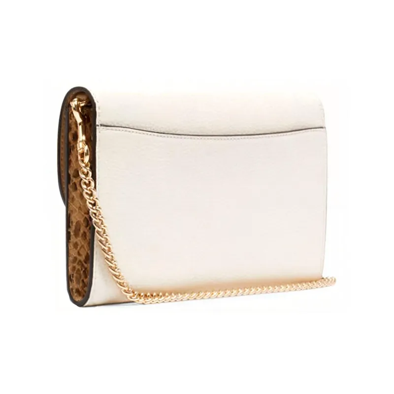 COACH Gemma Leather Small Square Bag Handbag Shoulder Bag Crossbody Bag Small Size Women's White-1