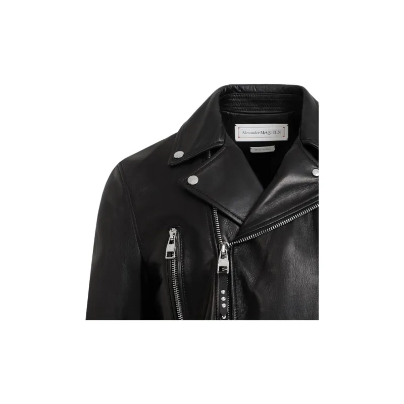 Alexander McQueen Leather Biker Jacket-2