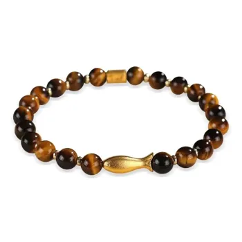 Strange Snow Tiger's Eye Stone Bracelets Unisex
