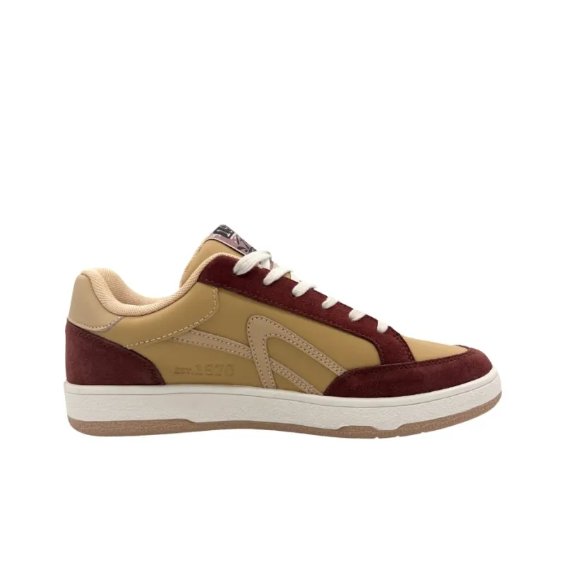 QIANJIN Anti Slip Wear Resistant Mid Top Skateboard Shoes Men's Coffee-2