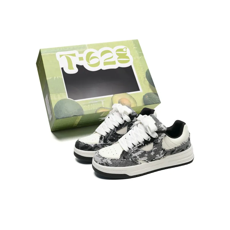 T628 Anti Slip Wear Resistant Low Top Skateboard Shoes Unisex-0