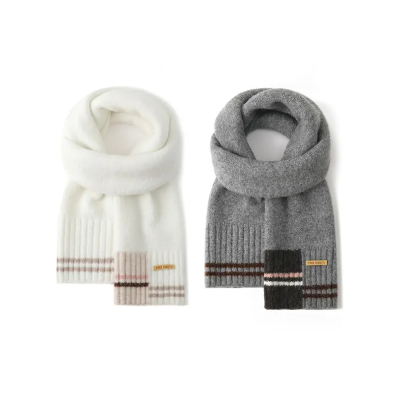 FREE RABBITⅡ Fall And Winter Soft And Warm Skin Friendly Cold Resistant Yarn Scarf Unisex-15