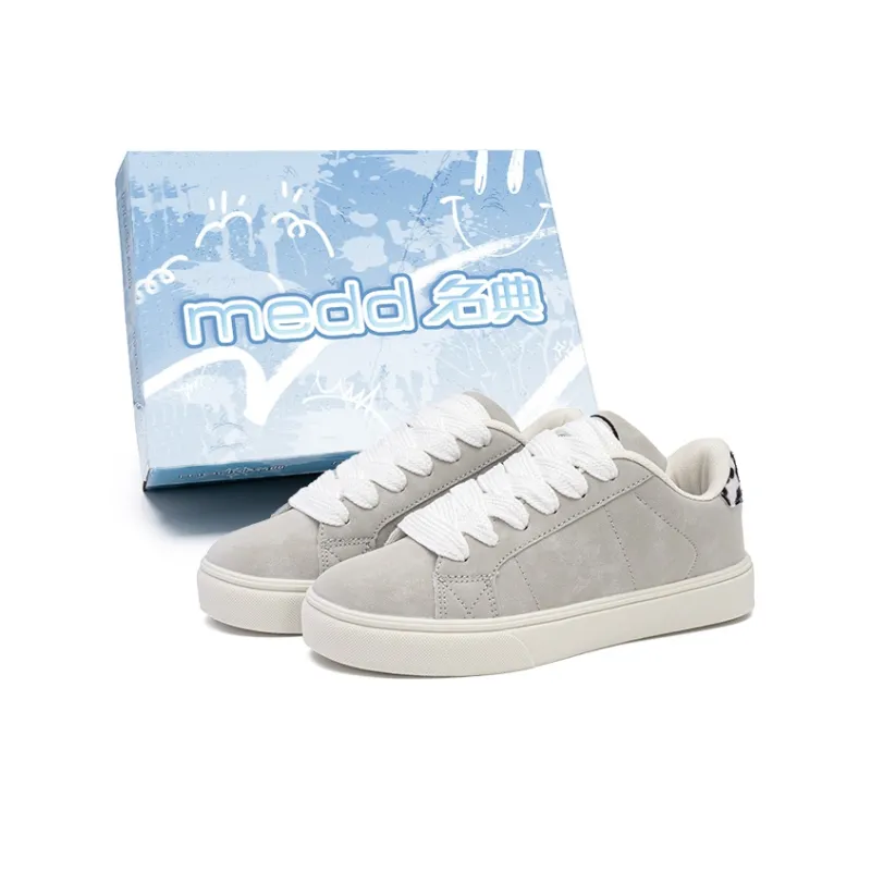 Medd Puffy Shoes Slip Resistant Height Increasing Low Top Skateboard Shoes Unisex Box-31