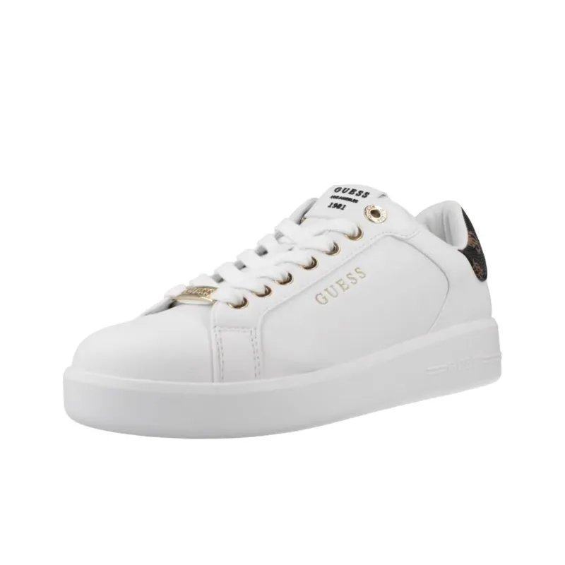 GUESS Roki Low-Top Skateboard Shoes Women's Pure White-1