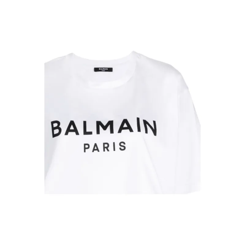BALMAIN Logo print T shirt-7