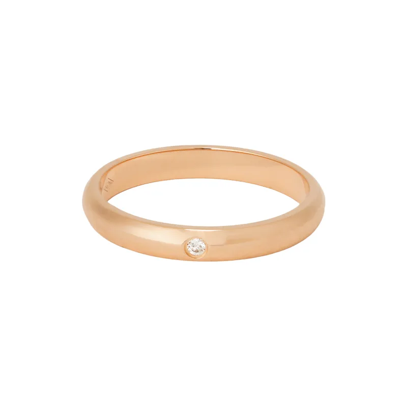 CARTIER 1895 Series 18K Rose Gold Rings Unisex-1