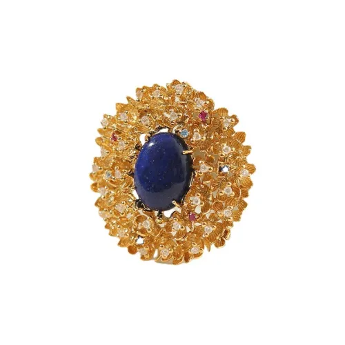 Marco Bizzarri Copper Brand Luxury High End Flower Pot Jewelry Exquisite Palace Accessories Anti Flash Pin Women's